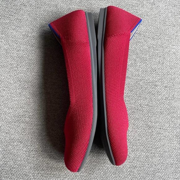 Rothy's The Flat in Red Cherry Round Toes Casual Flat Comfy Women's 5.5 - Picture 8 of 14